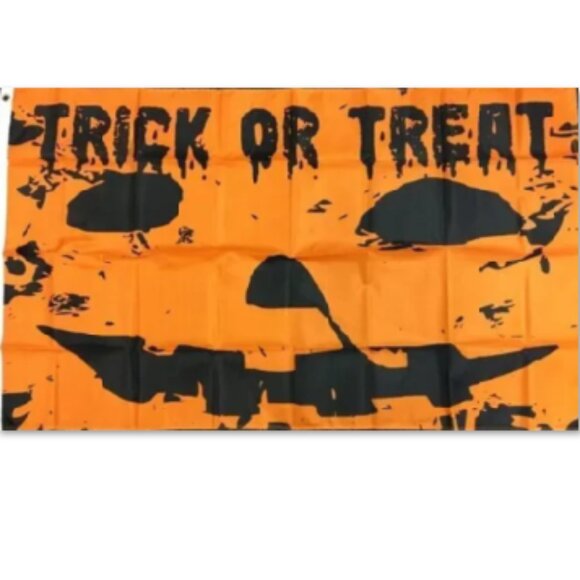 👻 Halloween Pumpkin Trick or Treat Jack O Lantern 3x5 Feet Flag - Picture 1 of 3